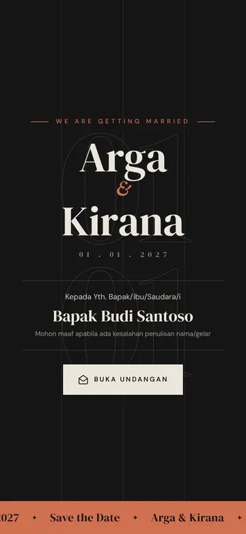 Pratinjau template Garis