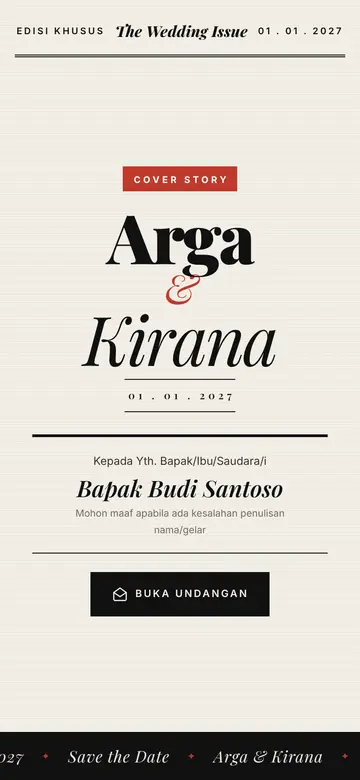 Pratinjau template Warta